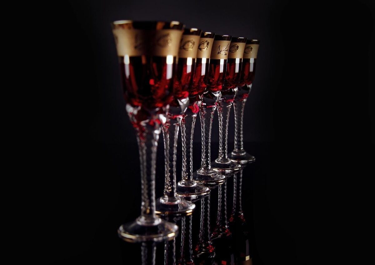 Baltic traditional drinks glasses
