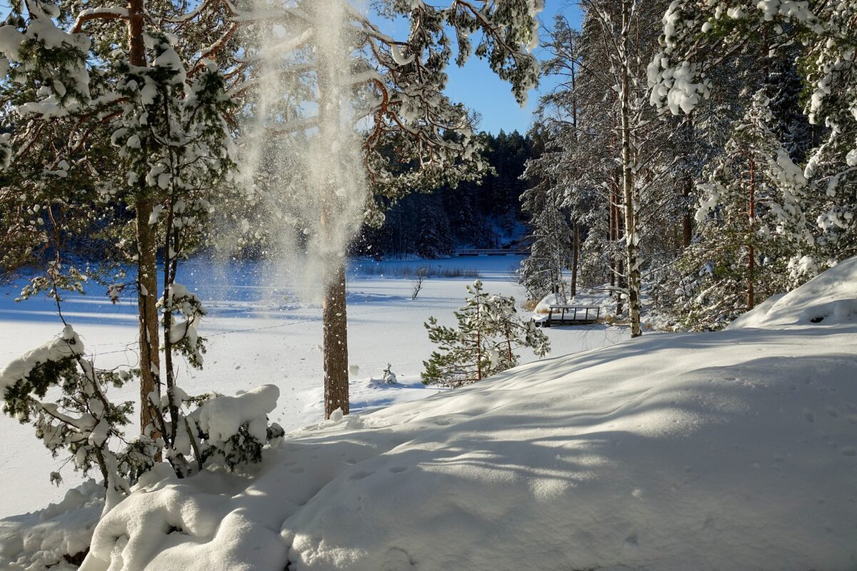 National parks Finland snow winter