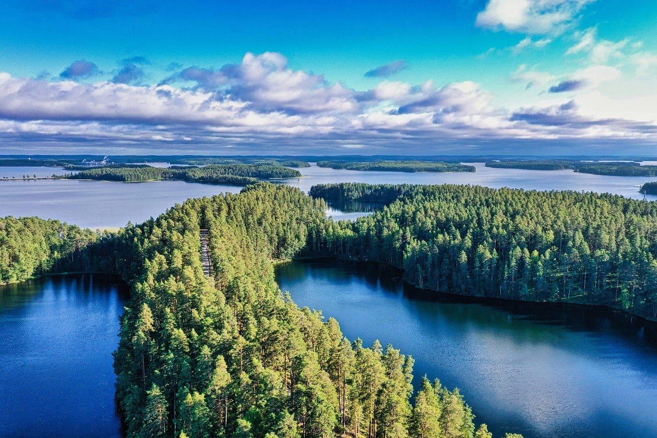 Finland Punkaharju lake ridge