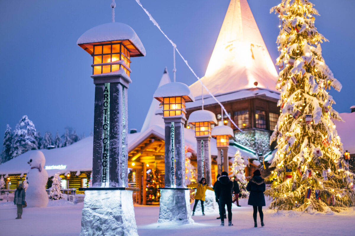 Santa Claus Village arctic circle Rovaniemi
