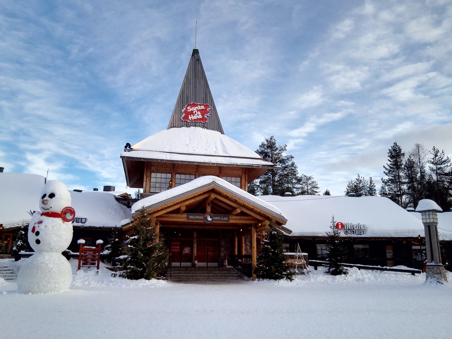 Winter scenery in Rovaniemi, Lapland