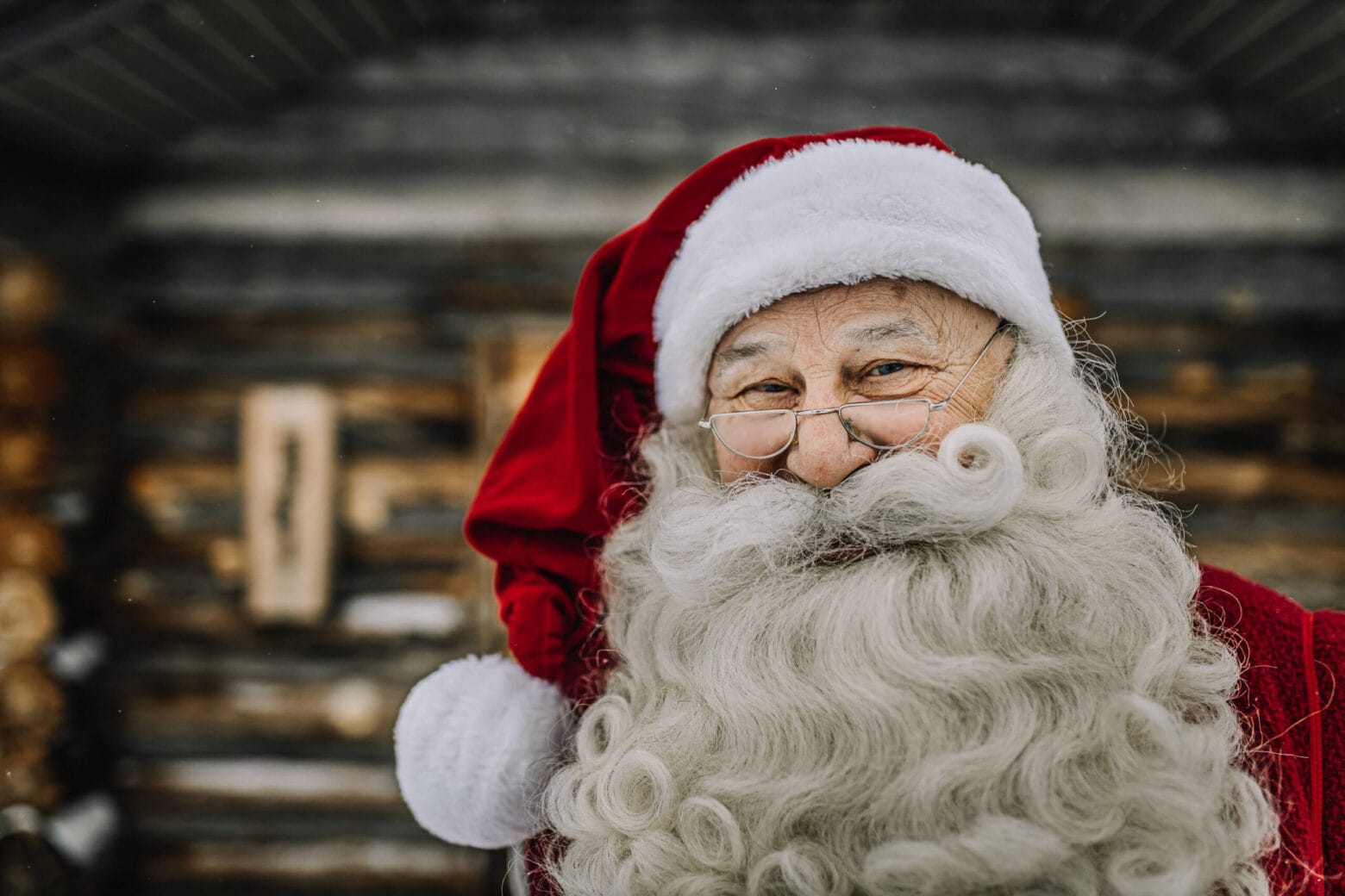 Meeting Santa Claus in the Northern Lights Village