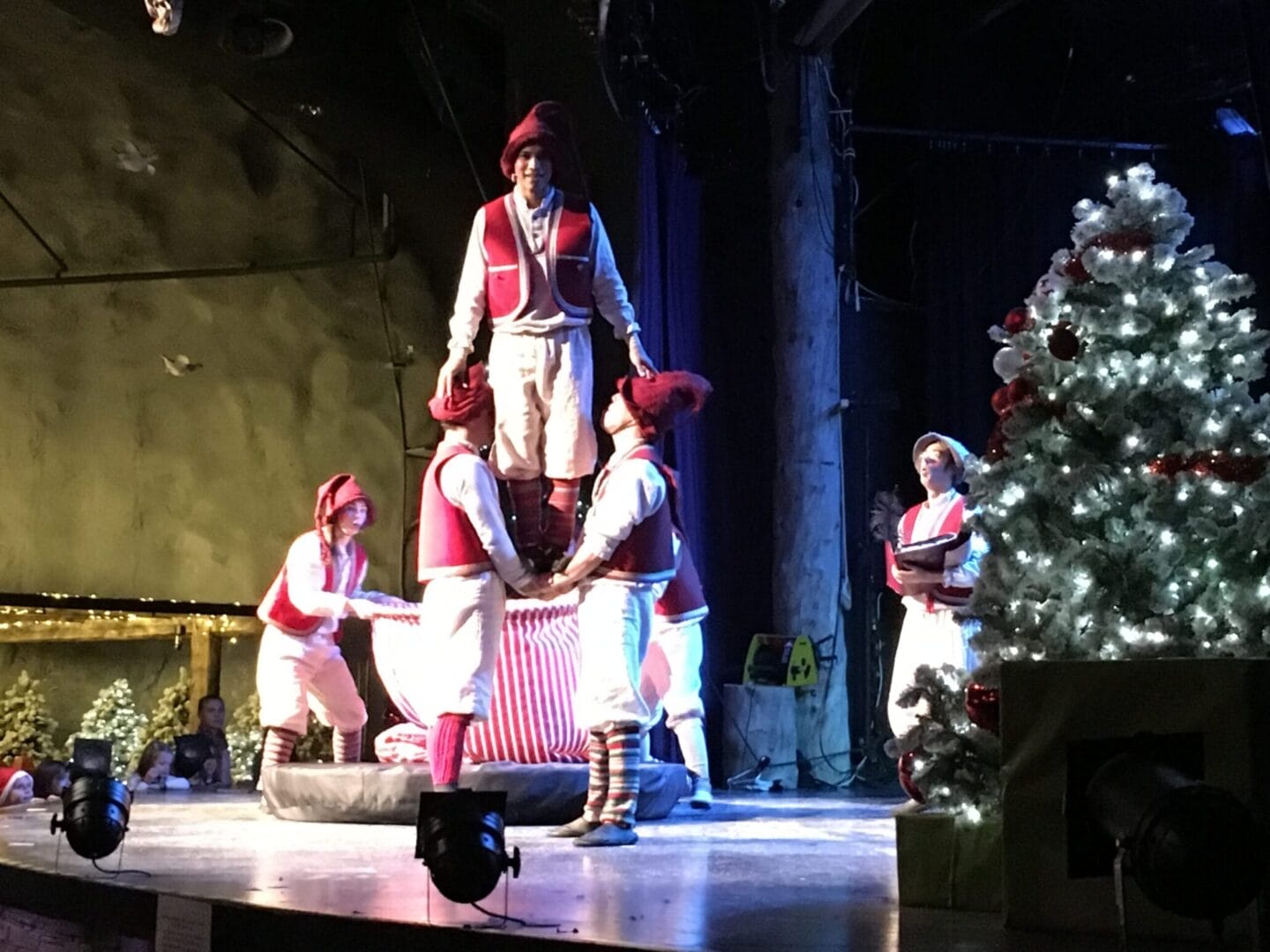 Santa's elves at SantaPark in Lapland
